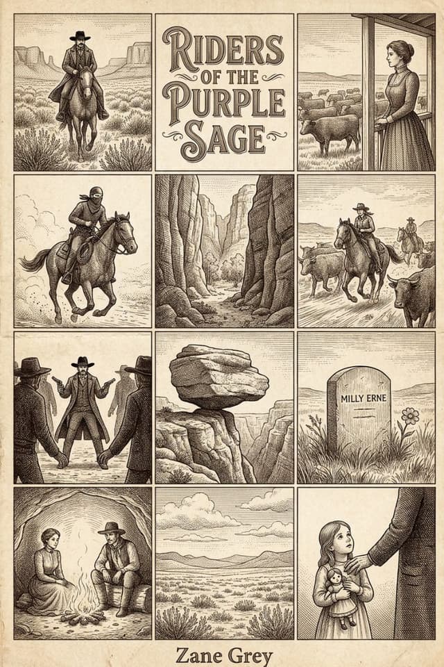 Riders of the Purple Sage by Zane Grey book cover