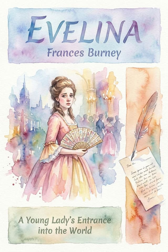 Evelina by Frances Burney book cover