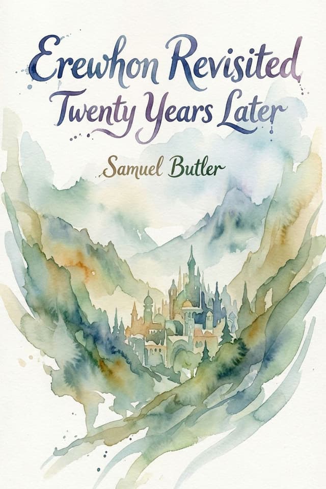 Erewhon Revisited Twenty Years Later by Samuel Butler book cover