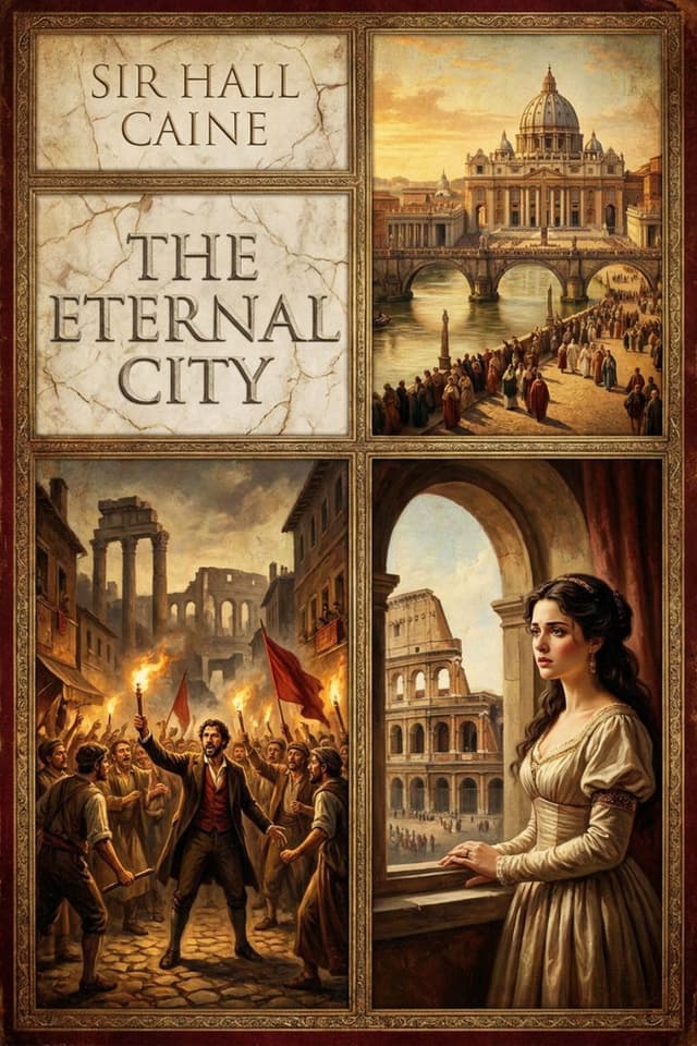 The Eternal City by Sir Hall Caine book cover