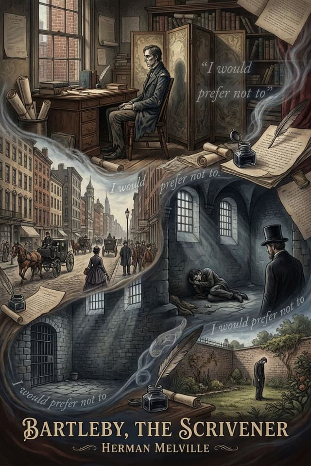 Bartleby, the Scrivener by Herman Melville book cover