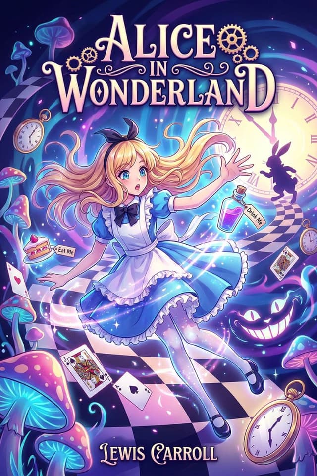 Alice in Wonderland by Lewis Carroll book cover