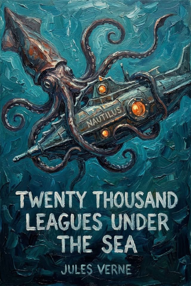 Twenty Thousand Leagues Under the Sea by Jules Verne book cover