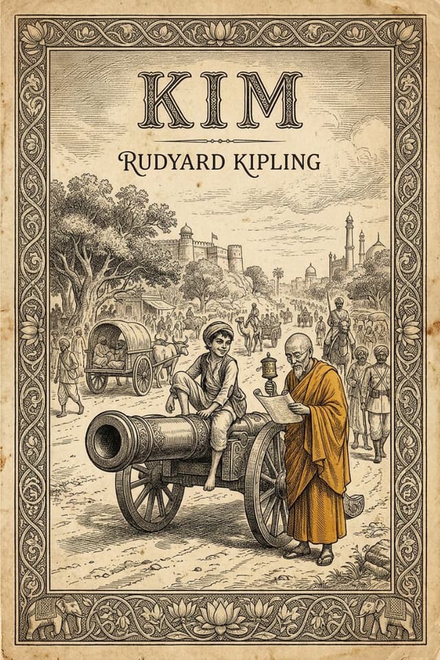 Kim by Rudyard Kipling book cover