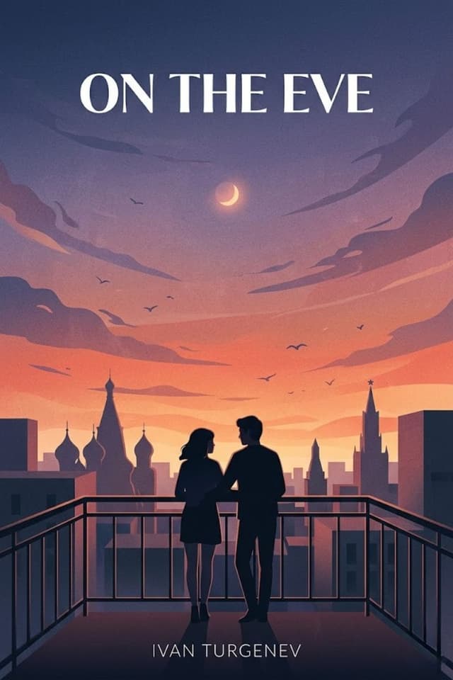 On the Eve by Ivan Sergeevich Turgenev book cover