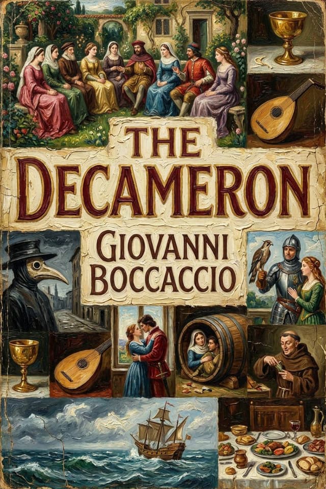 The Decameron by Giovanni Boccaccio book cover