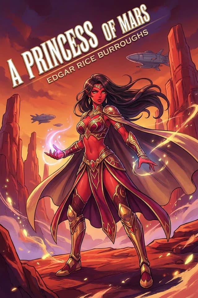 A Princess of Mars by Edgar Rice Burroughs book cover